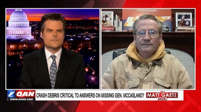 TV news report: "Air Force General Vanishes After UFO Secrets: What Did He Know?"