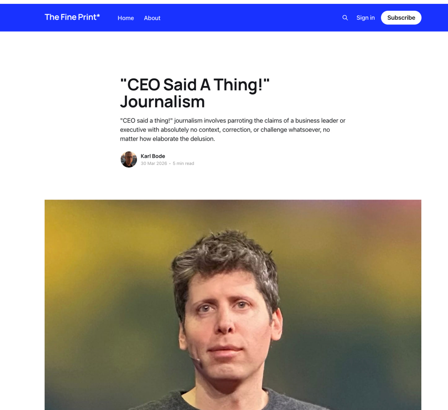 “CEO said a thing!”