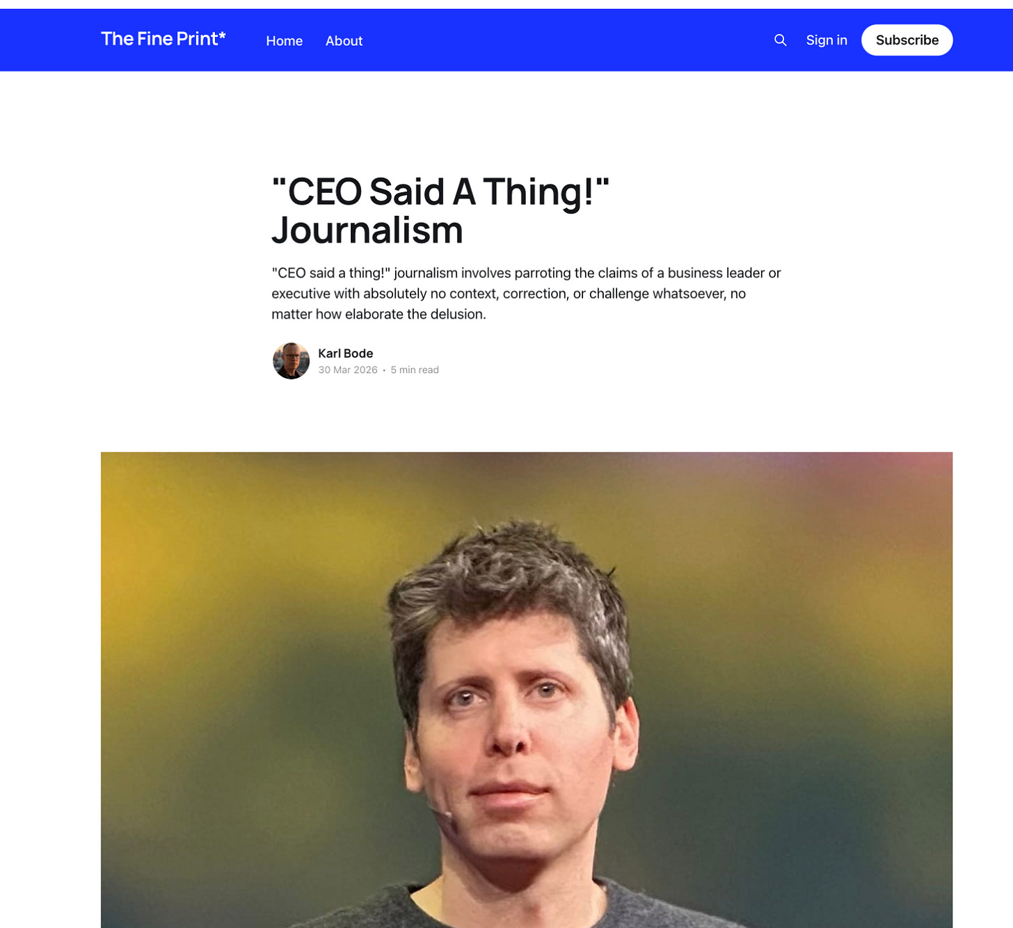 “CEO said a thing!” - by Gary Marcus - Marcus on AI