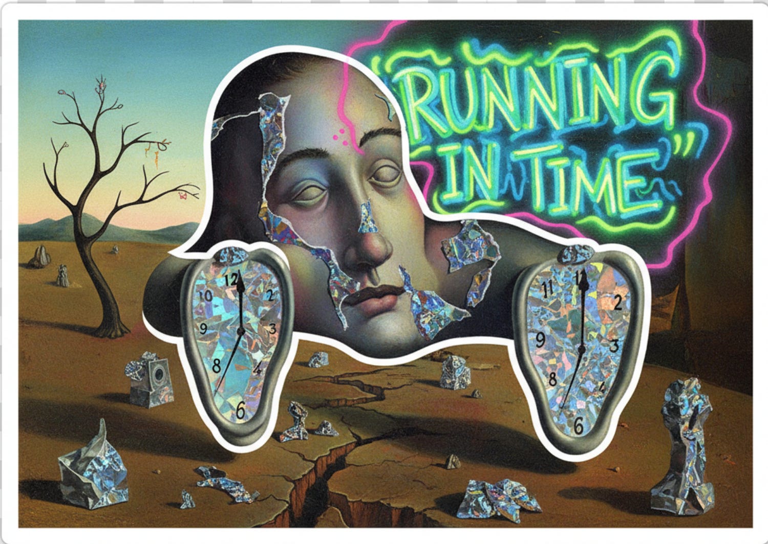 Remix of Dali's The Persistence of Memory