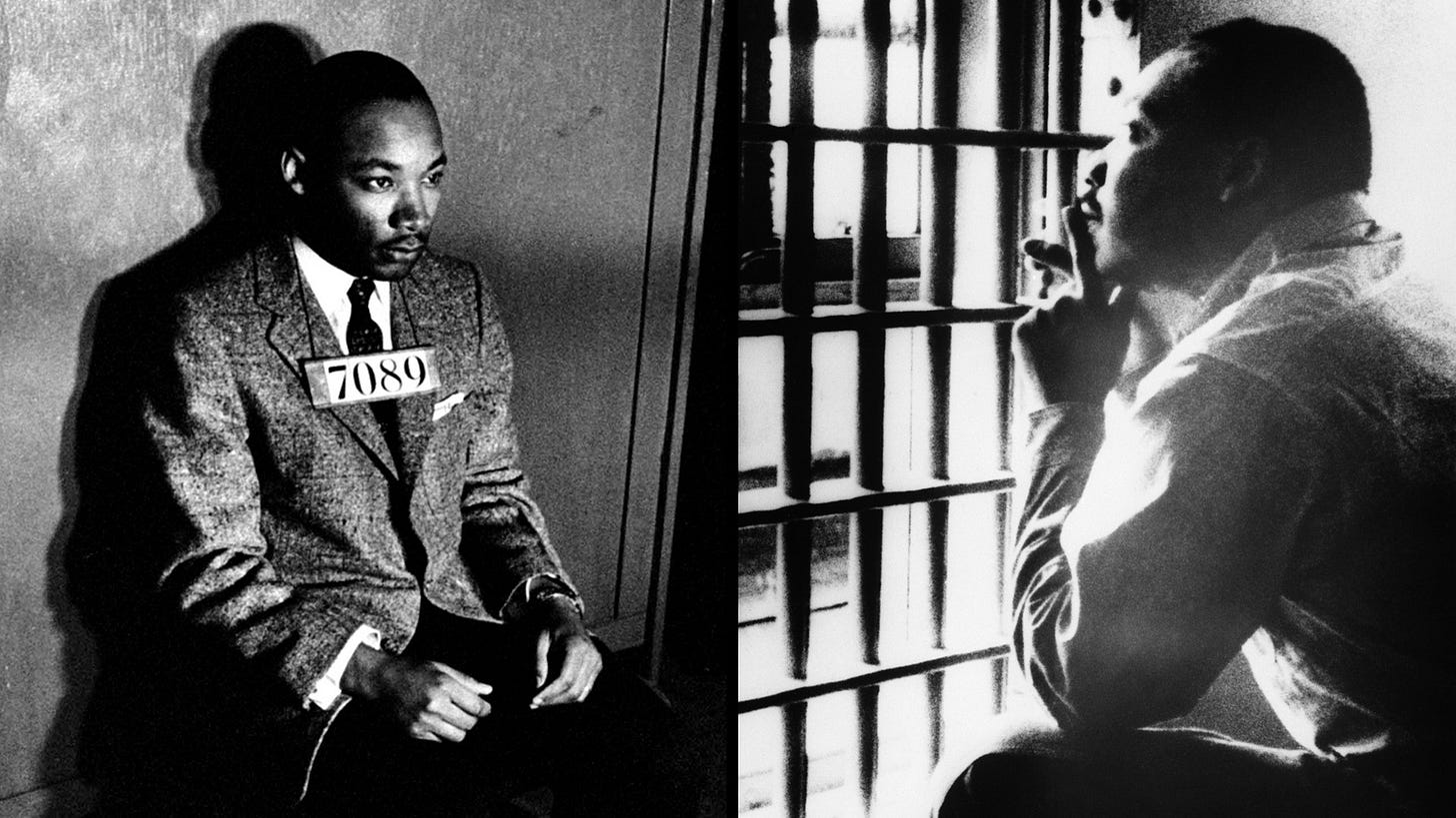 MLK Jr in jail in Birmingham, Alabama