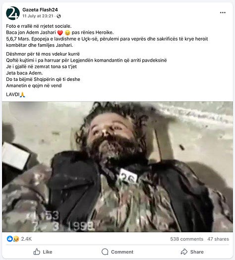 Përhapja e një fotografie të ndjeshme të komandantit Adem Jashari pas rënies së tij, si u shpërnda imazhi në rrjetet sociale nga: Tuit7.net, Gazeta Flash24, Informacioni i Ditës, Kosova Report dhe Pellazgët Historia jonë e Mohuar. Një fenomen shqetësues që ngre pyetje mbi etikën, qëllimin dhe ndikimin kolektiv. © Revista SPOTLIGHT.