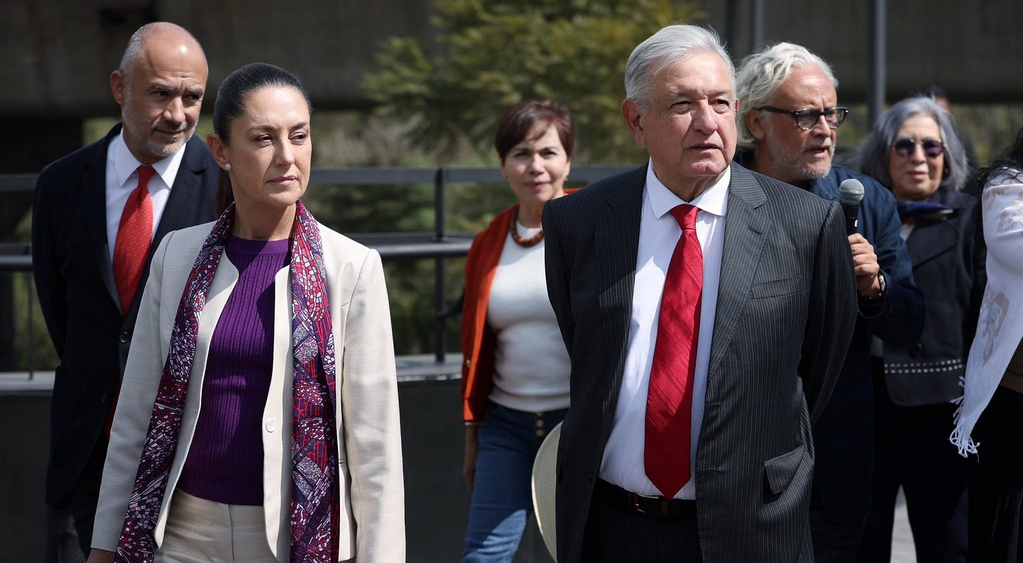 López Obrador e Claudia Sheinbaum