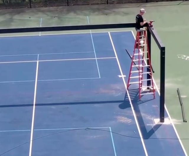 Padel courts at private country clubs