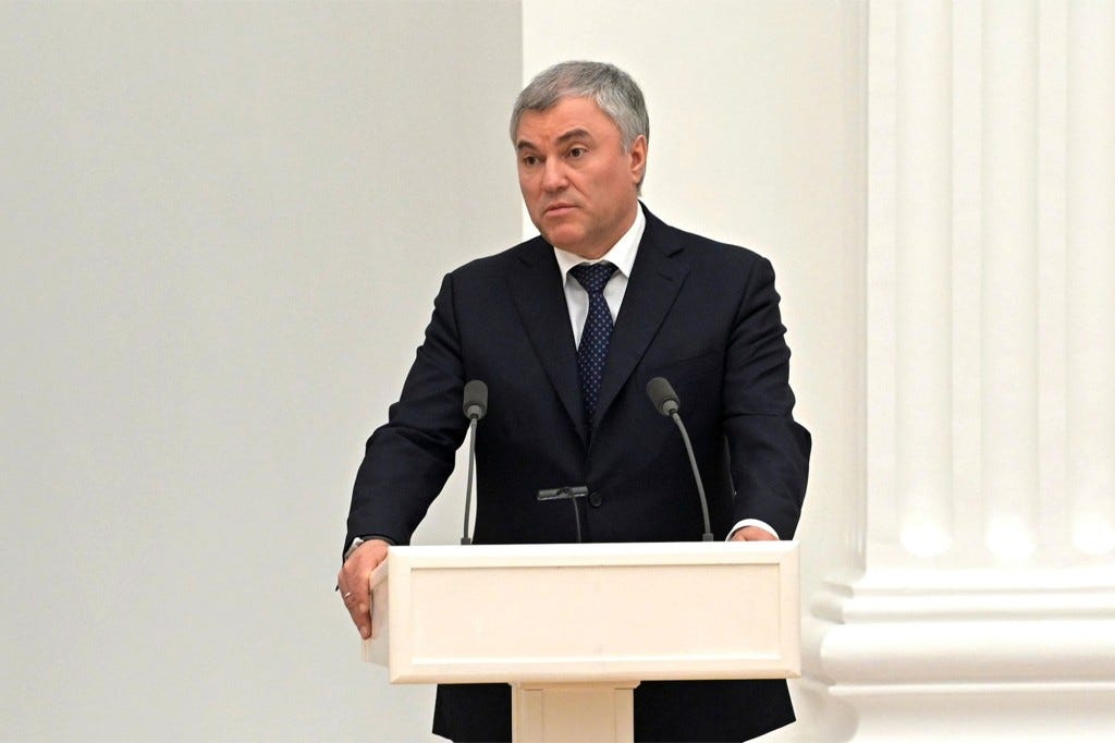 Vyacheslav Volodin believes President Joe Biden is involved in the creation of biolaboratories in Ukraine.