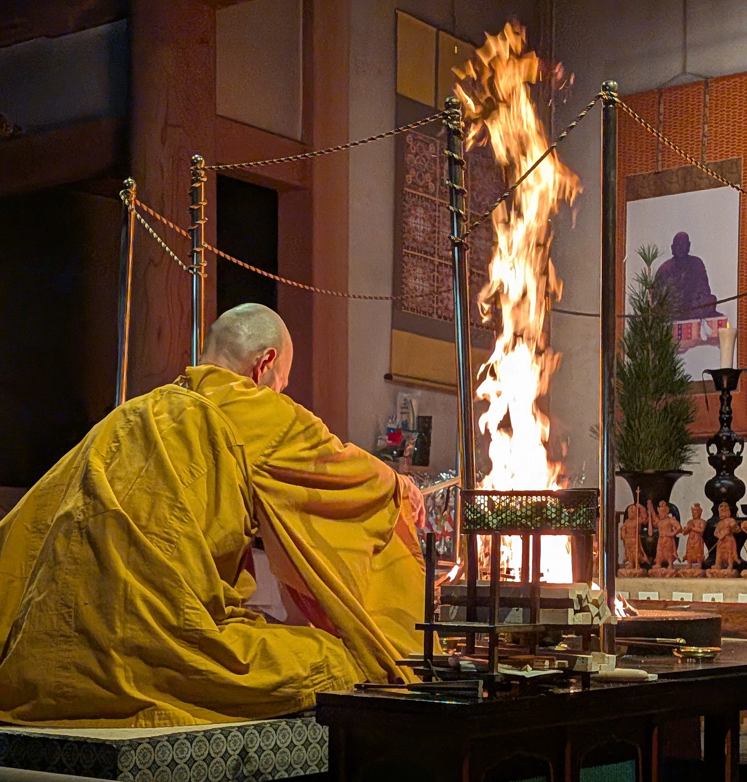 Fire ceremony in Koyasan