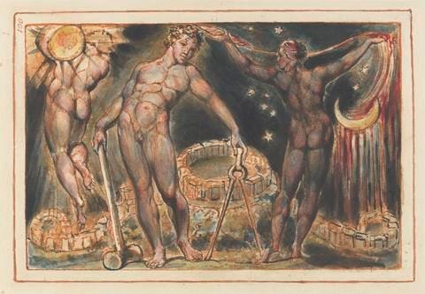 William Blake Jerusalem, Tailpiece (Plate 100)