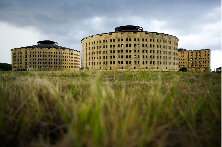 Abandoned prison buildings in Cuba