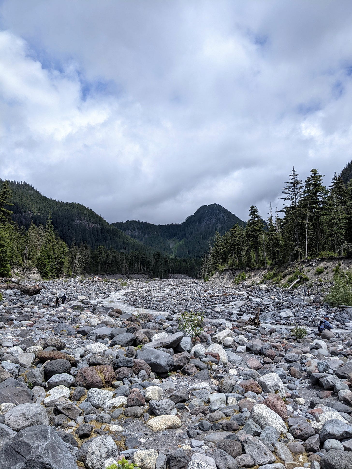 a rocky mountain river bed