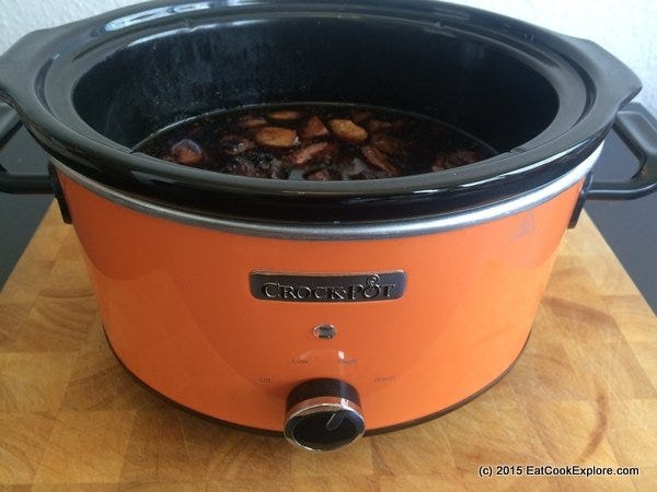 4L orange Crockpot Slow Cooker 