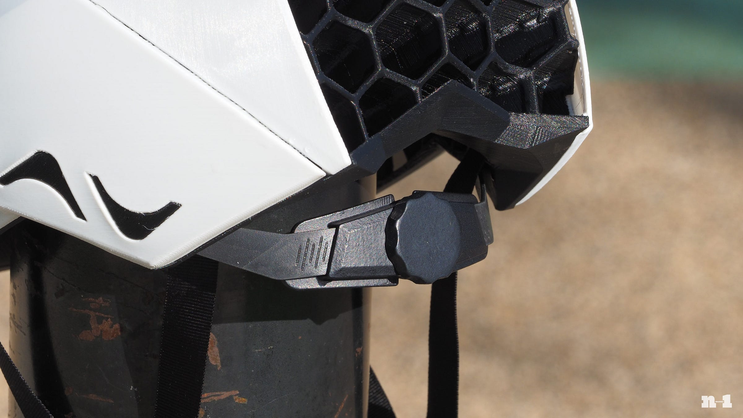 KAV Rhoan 3D-printed helmet retention cradle