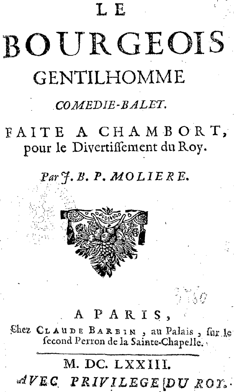 Le Bourgeois gentilhomme — Wikipédia