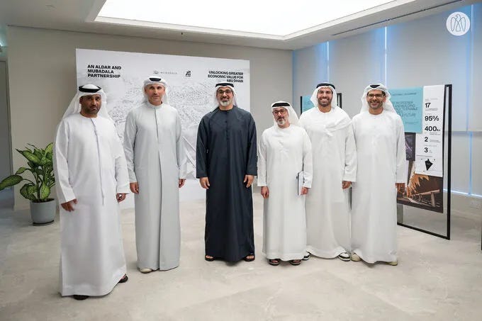 Khaled bin Mohamed bin Zayed inaugurates strategic partnership between  Mubadala and Aldar with combined value of