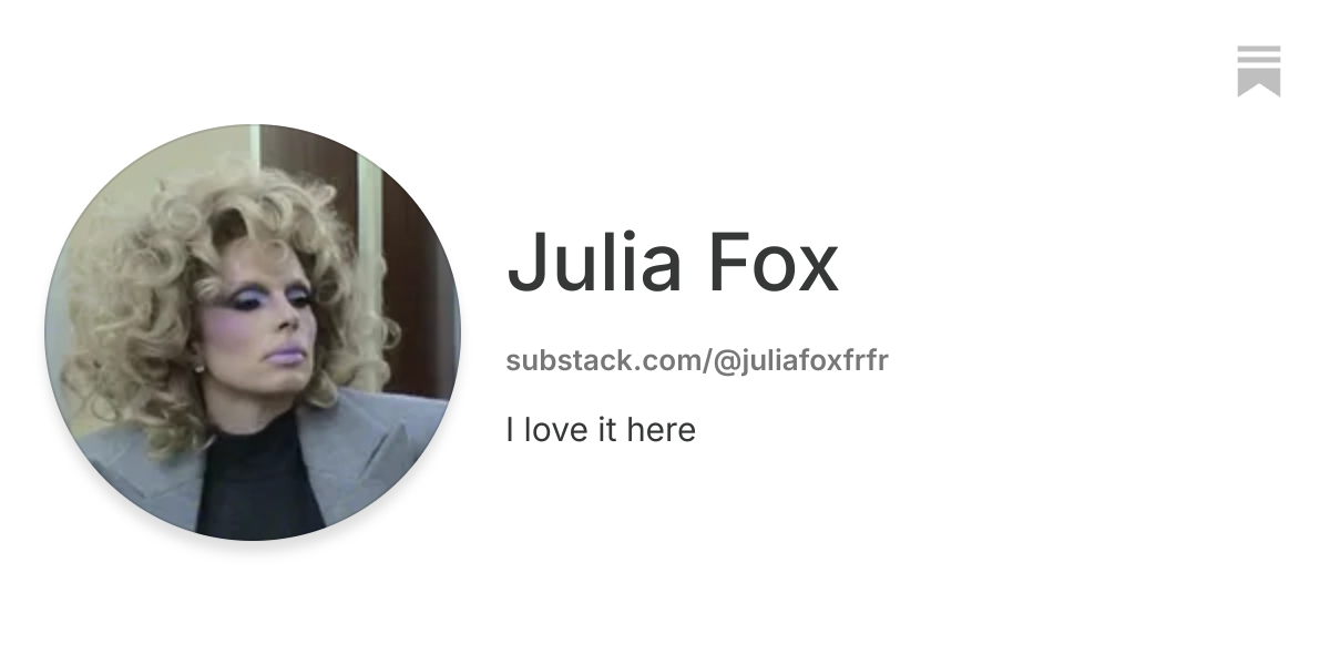 Julia Fox | Substack