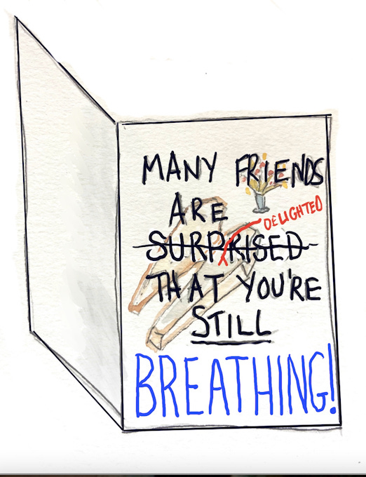 birthday card for a 69-year old