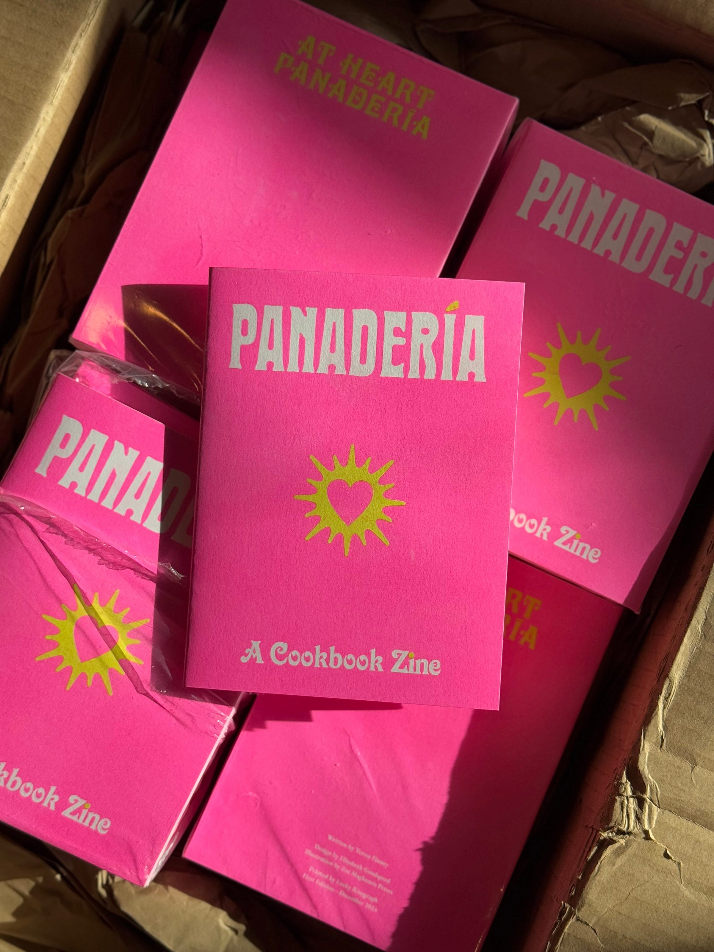A stack of Teresa Finney’s Panadería zines A stack of Teresa Finney’s Panadería zines