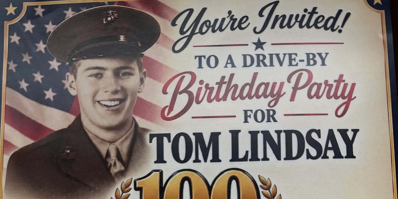 Community Invited to Celebrate WWII Marine Veteran Tom Lindsay’s 100th Birthday in Palmetto