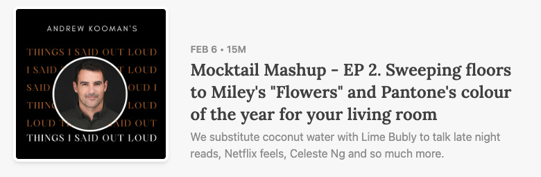 Mocktail Mashup - with Petra and Andrew Kooman - Podcast