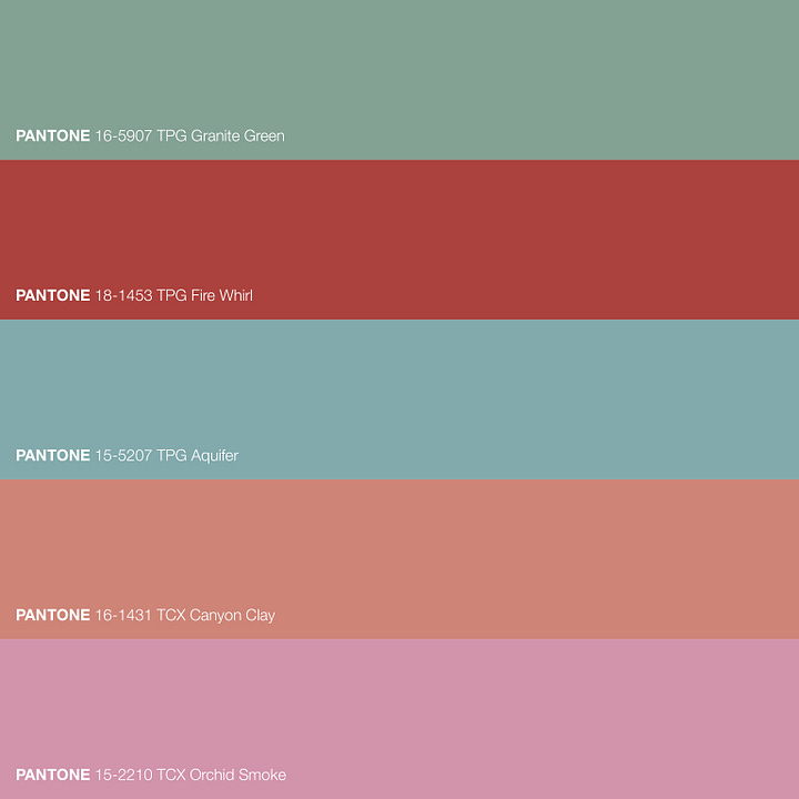 Colour palette pulled from an AI-generated tapestry