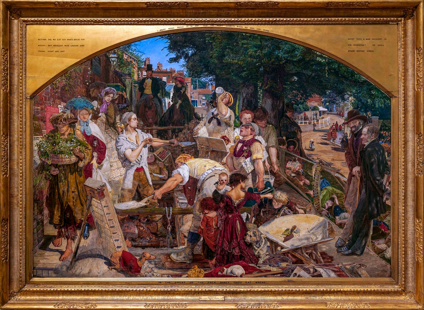 Ford Madox Brown, Work, 1852-65, oil on canvas, 137 x 198 cm (Manchester Art Gallery)
