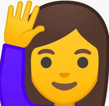 Transparent Raised Hand Clipart - Raise Hand Emoji , Free Transparent ...