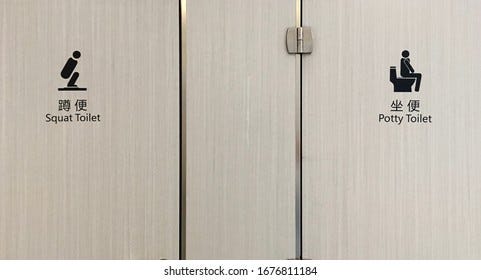 Chinese Toilet Sign Squat Potty Toilet Stock Photo 1676811184 | Shutterstock