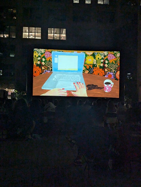 Puppets and films.