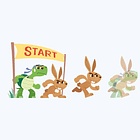 The rabbit is the tortoise