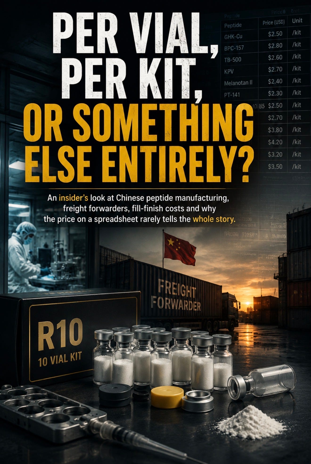 Inside the cost of a peptide kit - Krysia Inside the cost of a peptide kit - Krysia