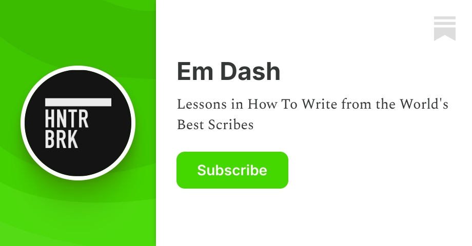 Em Dash | Substack