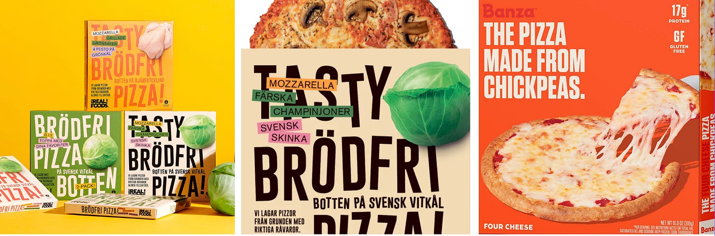 pizze surgelate con impasto alternativo