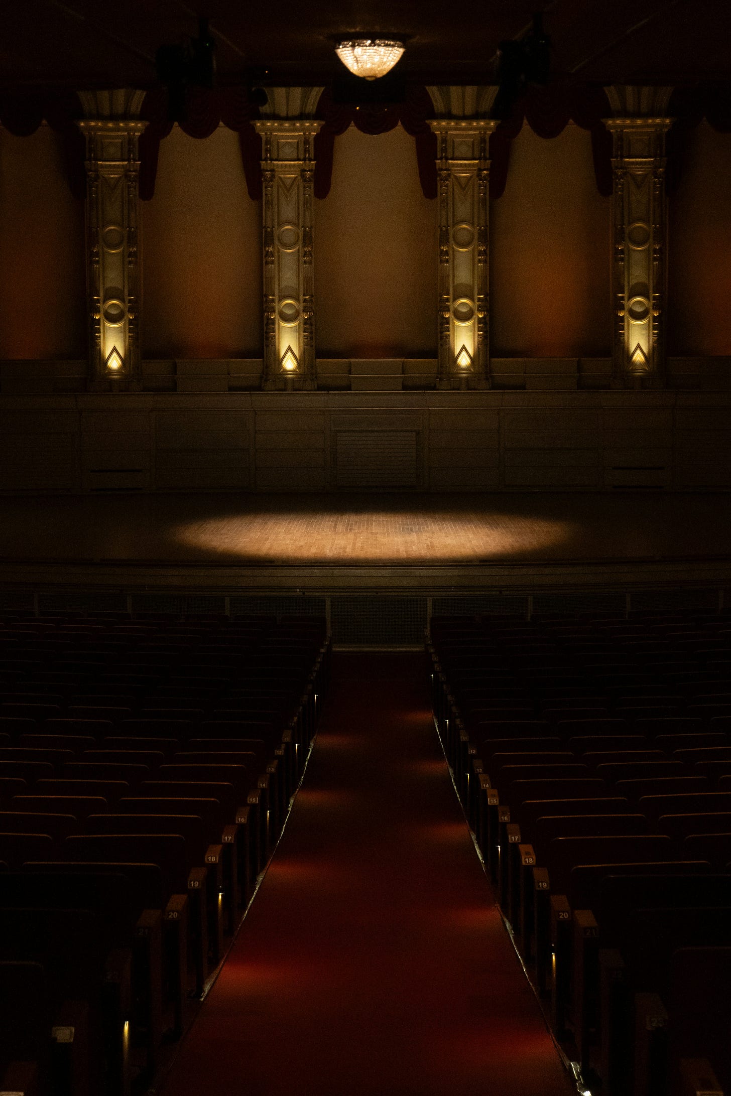 Empty stage with a spotlight Empty stage with a spotlight