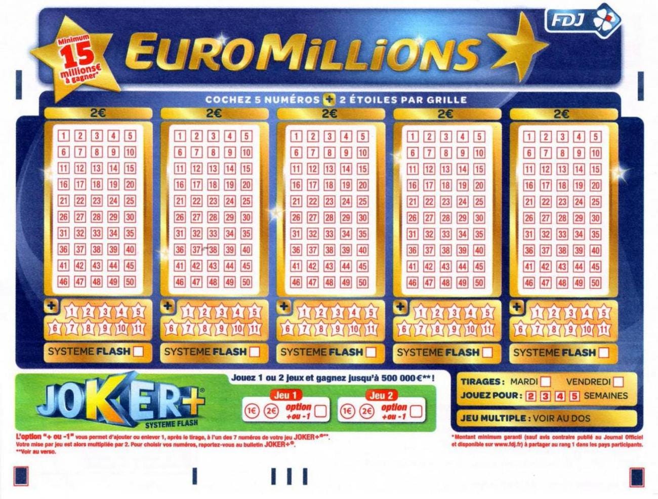 Euro Millions - Résultats du tirage du vendredi 21 juillet 2017: pas de ...