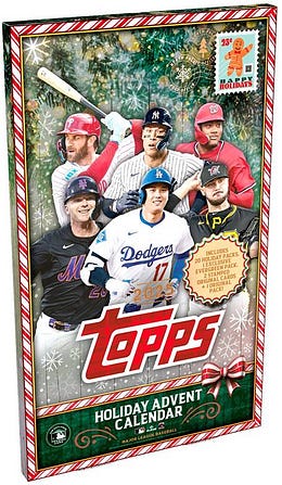 2025 Topps Holiday Baseball Advent Calendar product