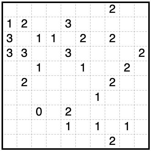 10x10 FiveCells Puzzle
