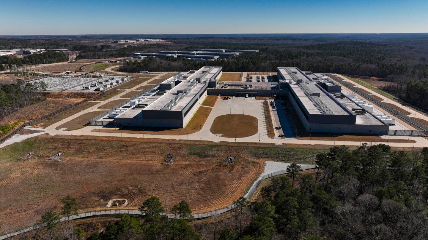 A Meta data center under construction A Meta data center under construction