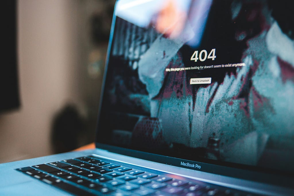 404 error page
