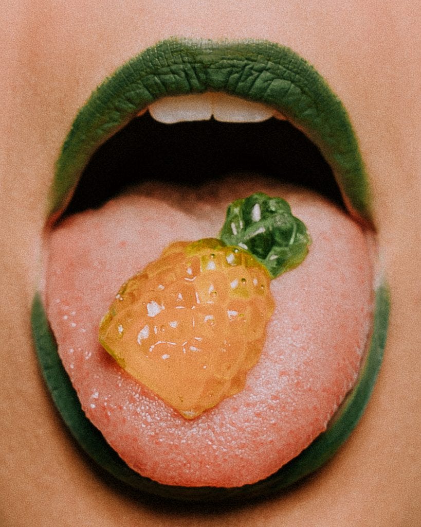 Tongue taste flavour