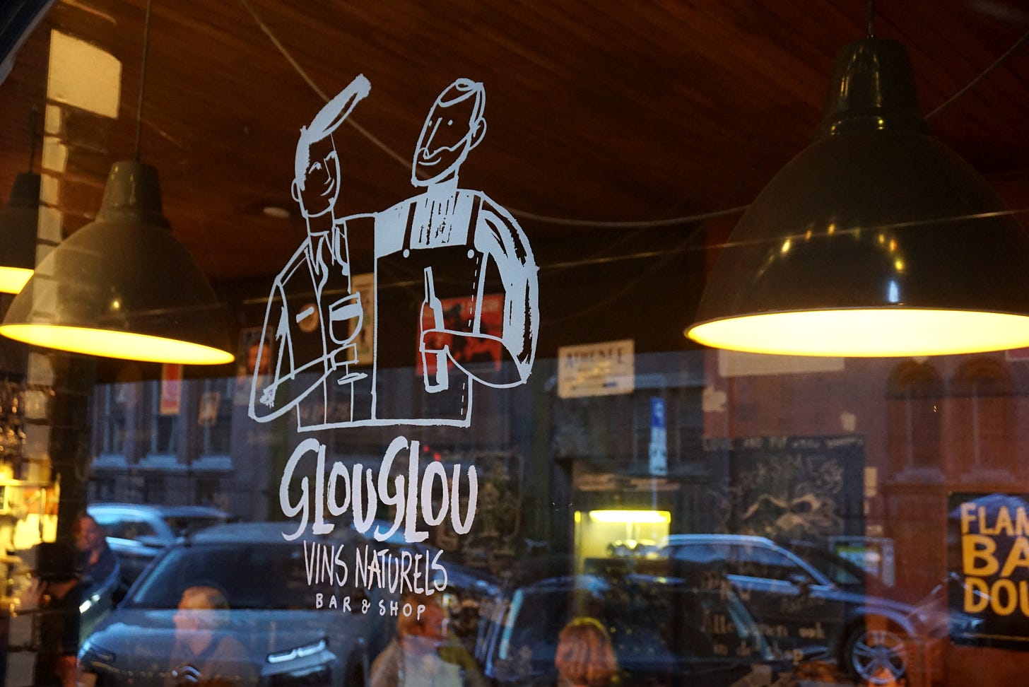A photo I took outside Glou Glou in 2017.
