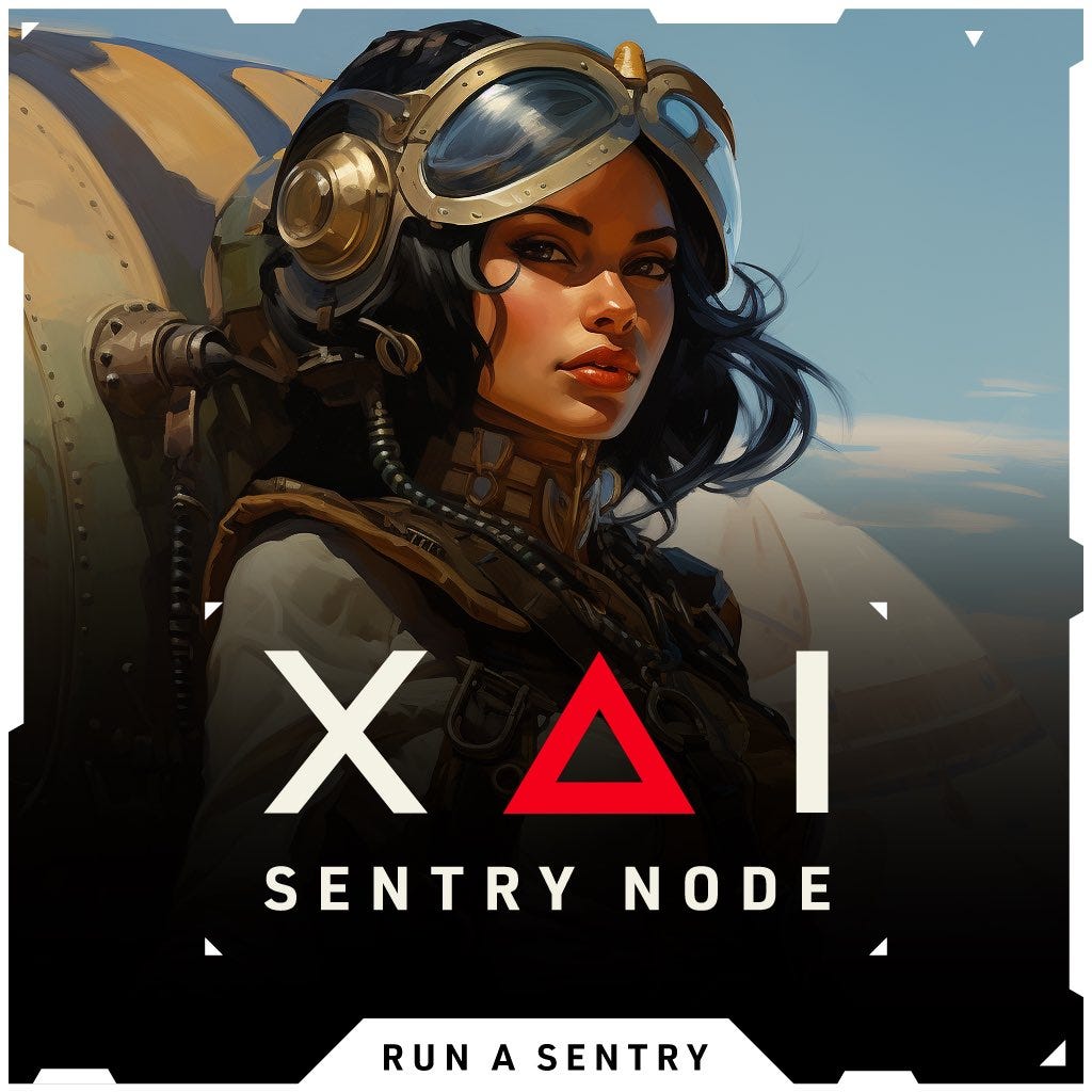 XAI on X: "Missing out on vital information about the Xai Sentry Nodes  would suck. Join the telegram group chat to make sure you don't miss any  important updates. https://t.co/OiV9hzQRaO https://t.co/3kfW77hxyI" /