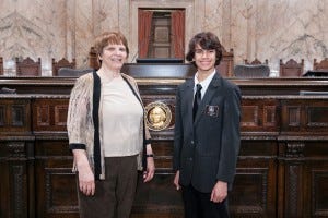 Representative Green with Page Kai Sorem Kathy Strauss Representative Green with Page Kai Sorem Kathy Strauss