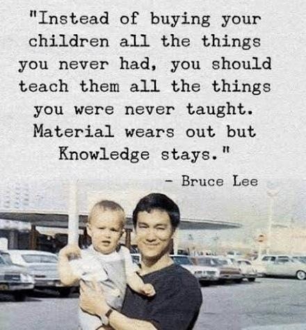 Ken Rutkowski on Twitter: "Instead of buying your children all the things you never had, you should teach them all the things you were never taught. Material wears out but knowledge stays. Ken Rutkowski on Twitter: "Instead of buying your children all the things you never had, you should teach them all the things you were never taught. Material wears out but knowledge stays.