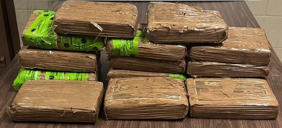 confiscated cocaine