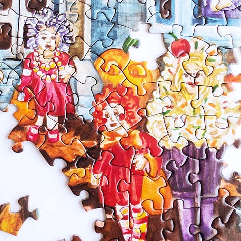 Bits & Pieces Haunted House Costume Parade Jigsaw Puzzle