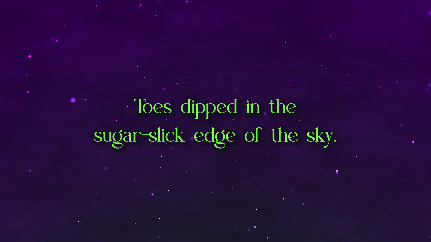 Purple starry background