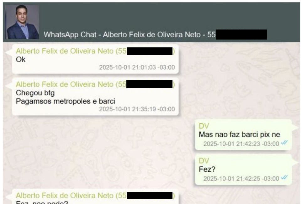 Vorcaro pagou Metrópoles e escritório da mulher de Moraes no mesmo dia, aponta relatório da PF