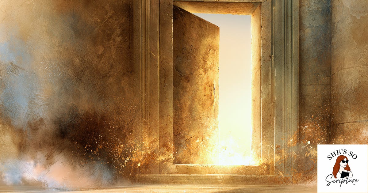 Illustration of a weathered stone doorway in deep plum and gold tones, evoking a threshold about to be crossed, in a moody archaeological watercolor style. Illustration of a weathered stone doorway in deep plum and gold tones, evoking a threshold about to be crossed, in a moody archaeological watercolor style.