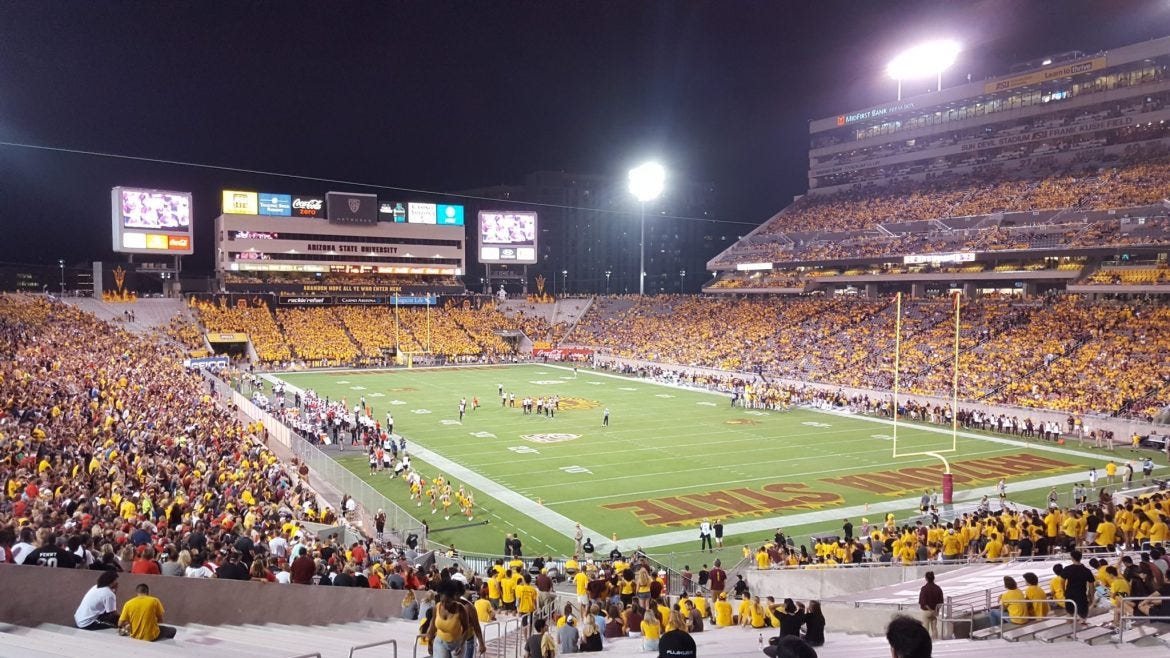 Inside Sun Devil Stadium