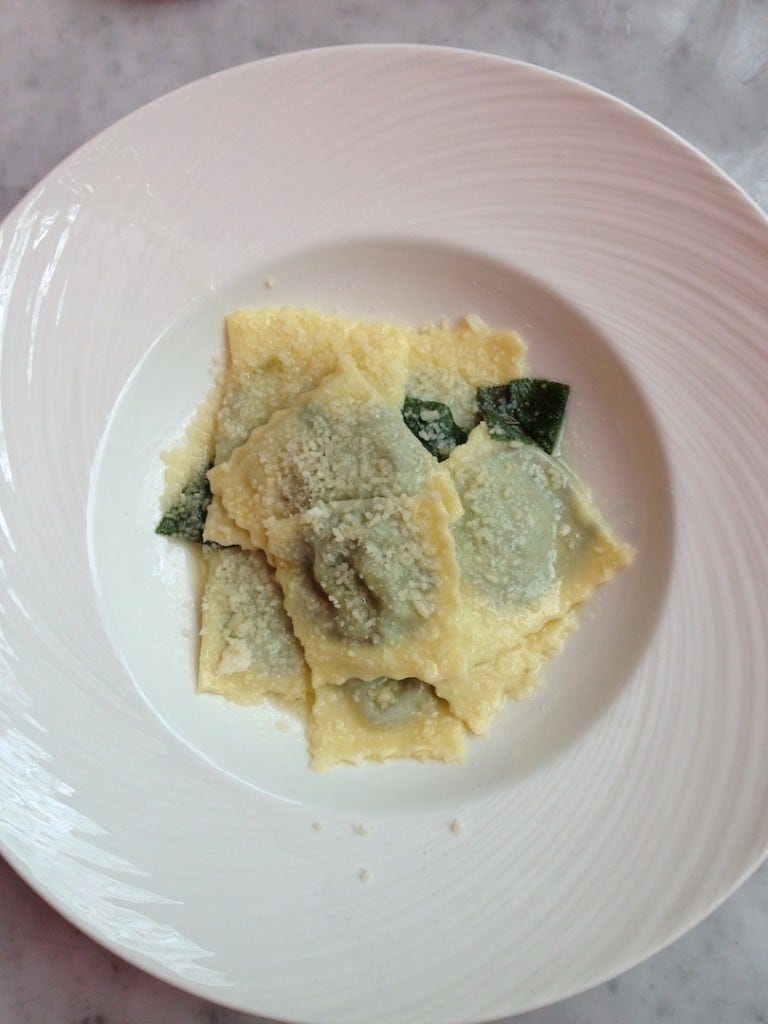 Swiss Chard ravioli