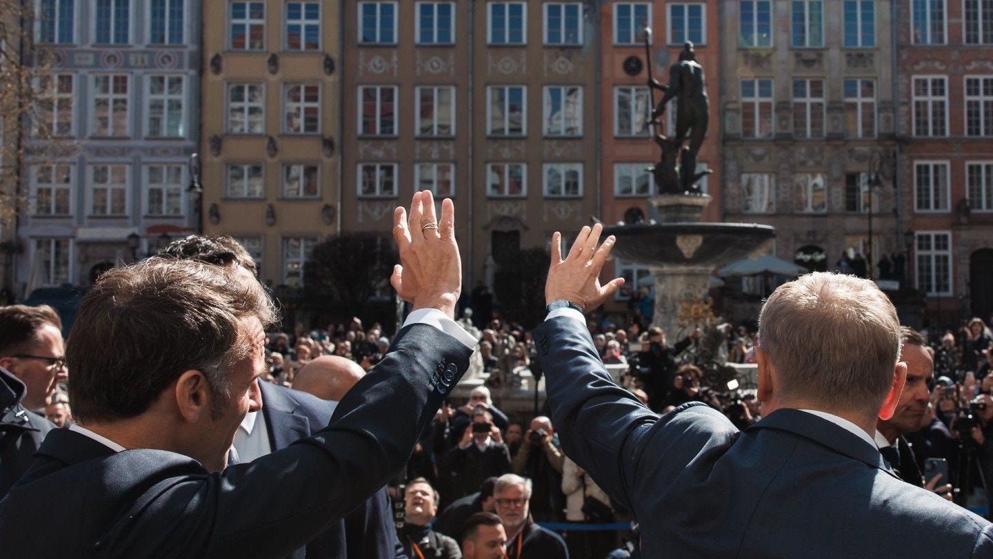 Emanuel Macron in Poland